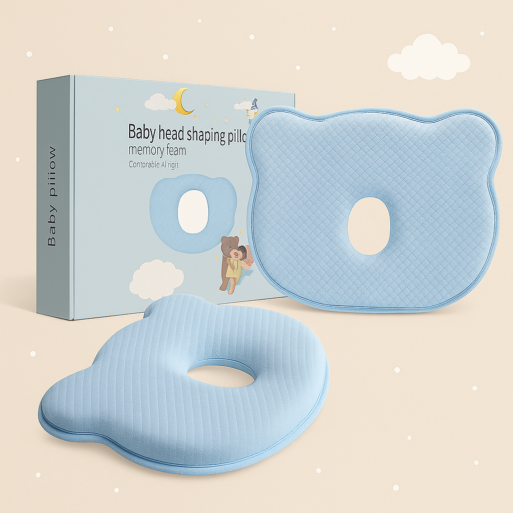Oreiller En Mousse à Mémoire De Forme Pour Bébé Anti Plagiocéphalie