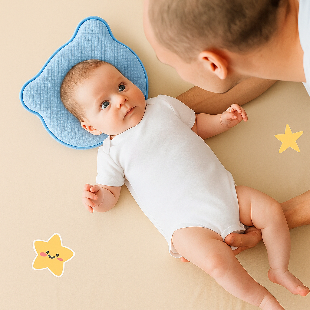 Oreiller En Mousse à Mémoire De Forme Pour Bébé Anti Plagiocéphalie