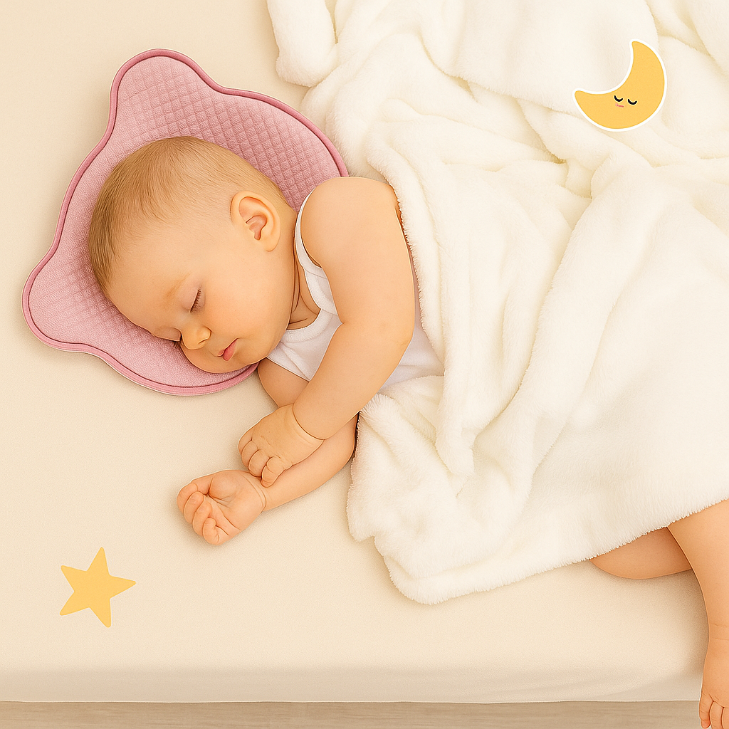 Oreiller En Mousse à Mémoire De Forme Pour Bébé Anti Plagiocéphalie